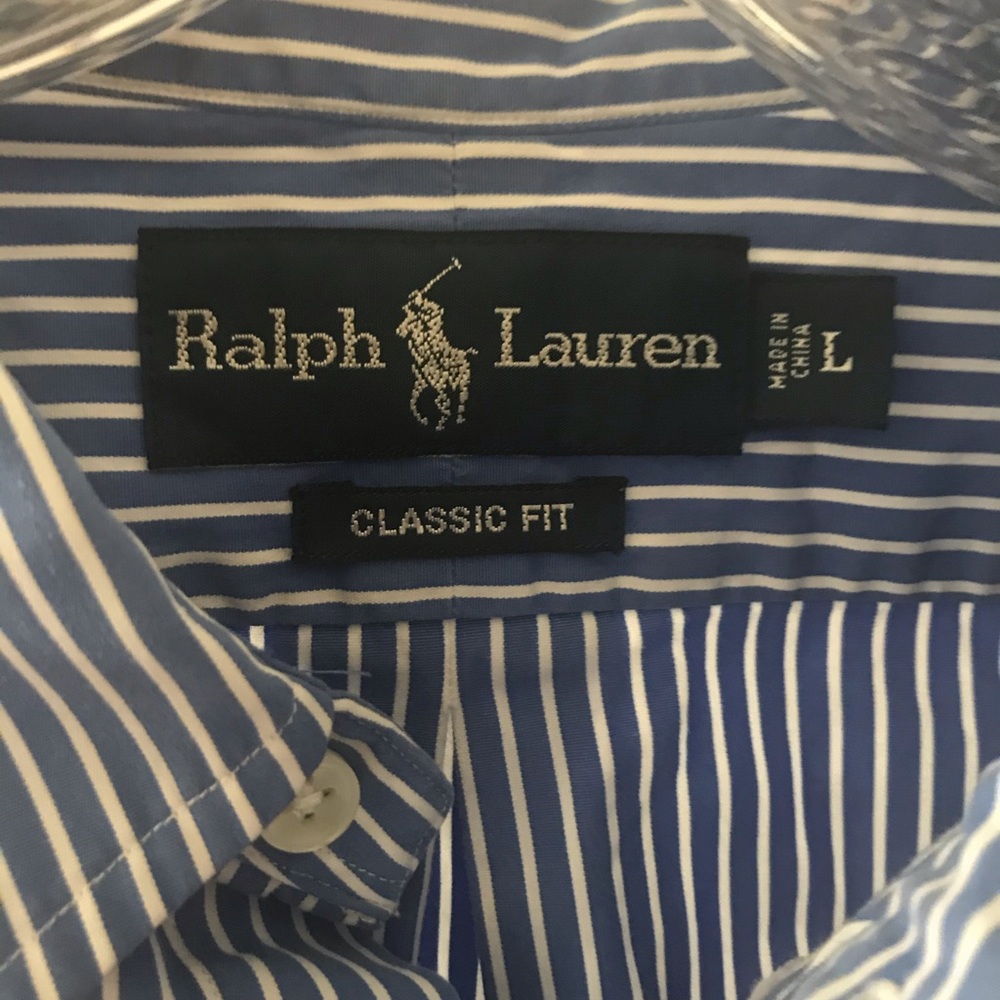 Polo Ralph Lauren button down striped dress shirt